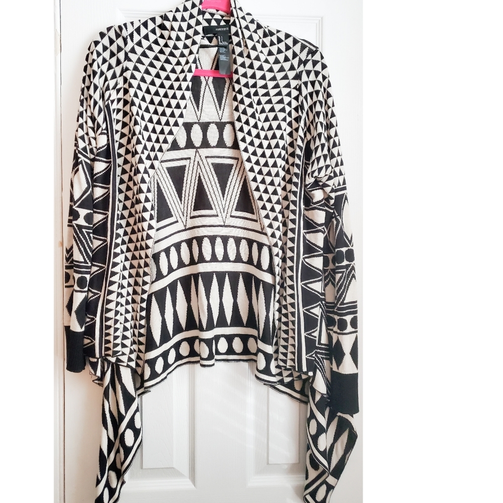 Forever 21 tribal cardigan size L